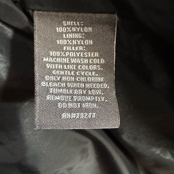 Tek Gear Warm Tek Black Jacket Quilted Puffer Coat Women’s Large Hood Sz L - Picture 7 of 9